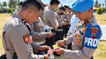 Seksi Profesi dan Pengamanan (Propam) Polres Bolaang Mongondow Timur (Boltim) menggelar Penegakan, Ketertiban, dan Disiplin (Gaktiblin) sebagai bagian dari pengawasan internal terhadap personel Polri.