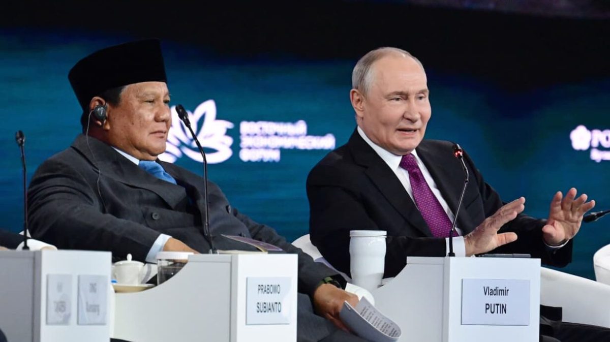 Presiden Republik Indonesia, Prabowo Subianto, menghadiri Eastern Economic Forum (EEF) ke-11 di Far Eastern Federal University (FEFU), Vladivostok, Federasi Rusia, pada Kamis, 3 September 2026. Foto: BPMI Setpres/Muchlis Jr
