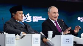 Presiden Republik Indonesia, Prabowo Subianto, menghadiri Eastern Economic Forum (EEF) ke-11 di Far Eastern Federal University (FEFU), Vladivostok, Federasi Rusia, pada Kamis, 3 September 2026. Foto: BPMI Setpres/Muchlis Jr