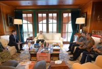 Presiden Republik Indonesia Prabowo Subianto menerima Duta Besar Amerika Serikat untuk ASEAN Kevin Kim dan Kuasa Usaha ad interim (Chargé d’affaires ad interim) US Mission to ASEAN Joy M. Sakurai di kediaman pribadinya di Hambalang, Jawa Barat, pada Sabtu sore, 5 September 2026. Foto: BPMI Setpres/Muchlis Jr