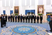 Presiden Prabowo Subianto melantik Suahasil Nazara sebagai Menteri Keuangan Kabinet Merah Putih di Istana Negara, Jakarta, pada Senin, 14 September 2026. Foto: BPMI Setpres/Muchlis Jr