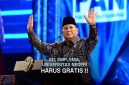 Presiden Prabowo Subianto menegaskan soal komitmen pendidikan gratis saat menghadiri acara Puncak Peringatan HUT ke-28 Partai Amanat Nasional (PAN) di Plenary Hall, Jakarta International Convention Center (JICC), Jakarta, Jumat, 18 September 2026. Foto: BPMI Setpres/Unggahan Akun Media Sosial @sekretariat.kabinet