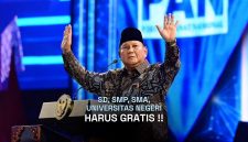 Presiden Prabowo Subianto menegaskan soal komitmen pendidikan gratis saat menghadiri acara Puncak Peringatan HUT ke-28 Partai Amanat Nasional (PAN) di Plenary Hall, Jakarta International Convention Center (JICC), Jakarta, Jumat, 18 September 2026. Foto: BPMI Setpres/Unggahan Akun Media Sosial @sekretariat.kabinet