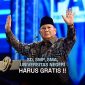 Presiden Prabowo Subianto menegaskan soal komitmen pendidikan gratis saat menghadiri acara Puncak Peringatan HUT ke-28 Partai Amanat Nasional (PAN) di Plenary Hall, Jakarta International Convention Center (JICC), Jakarta, Jumat, 18 September 2026. Foto: BPMI Setpres/Unggahan Akun Media Sosial @sekretariat.kabinet