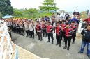 Polres Tomohon bersama TNI, Pemerintah Kota Tomohon, dan unsur terkait memperkuat koordinasi untuk menangani kebakaran hutan di kawasan Gunung Lokon.