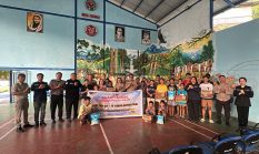 Momen HUT ke-75 Humas Polri: Polda Sulut Salurkan Sembako untuk Anak-anak Panti Asuhan J. Lucas