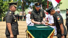 Sebanyak 70 Bintara muda TNI Angkatan Darat menyelesaikan Pendidikan Pertama Bintara Infanteri (Dikmaba If) Gelombang III Tahun Anggaran 2026 di Secaba Rindam XIII/Merdeka, Amurang, Minahasa Selatan, Senin (26/10/2026).