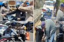 Foto: Kasat Lantas Polres Minahasa, AKP Sumiaty Pontoan saat turun langsung penertipan.