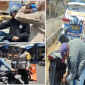 Foto: Kasat Lantas Polres Minahasa, AKP Sumiaty Pontoan saat turun langsung penertipan. 