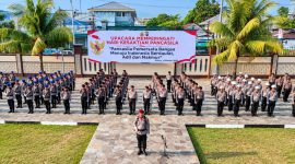 Polda Sulawesi Utara memperingati Hari Kesaktian Pancasila 2026 di Lapangan Presisi Mapolda Sulut, Kamis (1/10/2026).