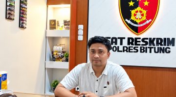 Kasat Reskrim Polres Bitung AKP Ahmad Anugrah