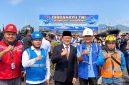 PLN UP3 Manado memastikan pasokan listrik tetap andal selama upacara HUT ke-81 TNI di Apron Lanudal Manado, Senin (5/10/2026).