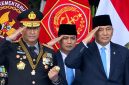 Kapolri Jenderal Polisi Suyudi Ario Seto menghadiri upacara peringatan Hari Ulang Tahun (HUT) ke-81 TNI di Lapangan PRIMA, Mabes TNI, Cilangkap, Jakarta Timur, Senin (5/10/2026).