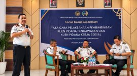 Balai Pemasyarakatan (Bapas) Kelas I Manado menggelar Focus Group Discussion (FGD) untuk menyempurnakan rancangan peraturan tentang tata cara pembimbingan Klien Pidana Pengawasan dan Klien Pidana Kerja Sosial, Jumat (9/10/2026).