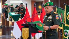 Pangdam XIII/Merdeka Mayjen TNI Mirza Agus, S.I.P., memimpin serah terima jabatan (sertijab) Asisten Perencanaan Kodam (Asrendam) XIII/Merdeka dan Komandan Batalyon Infanteri (Danyonif) 712/Wiratama, Sabtu (10/10/2026).