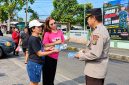 Polres Minut turun langsung ke tengah masyarakat untuk memperluas informasi penerimaan murid baru SMA Kemala Taruna Bhayangkara Tahun Ajaran 2027/2028.