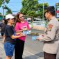 Polres Minut turun langsung ke tengah masyarakat untuk memperluas informasi penerimaan murid baru SMA Kemala Taruna Bhayangkara Tahun Ajaran 2027/2028.