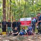 Tim gabungan melakukan operasi penertiban aktivitas pertambangan emas tanpa izin di kawasan Taman Nasional Bogani Nani Wartabone, Gunung Mobungayon, Sulawesi Utara.