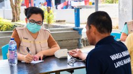 Lembaga Pemasyarakatan (Lapas) Kelas IIA Manado memperkuat pelayanan kesehatan bagi warga binaan melalui kegiatan Cek Kesehatan Gratis (CKG) dan skrining tuberkulosis (TBC), Senin (12/10/2026).