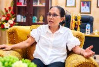 Hukum Tua Desa Borgo, Kecamatan Tombariri, Temmy Rompas.(Foto/Yudi/Pilar)