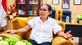 Hukum Tua Desa Borgo, Kecamatan Tombariri, Temmy Rompas.(Foto/Yudi/Pilar)