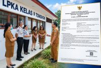 Lembaga Pembinaan Khusus Anak (LPKA) Kelas II Tomohon resmi memperoleh Sertifikat Laik Higiene Sanitasi (SLHS) untuk fasilitas dapur dan pengolahan makanan dari DPMPTSP Kota Tomohon, Kamis (15/10/2026).