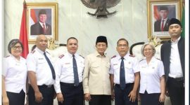 Gereja Bala Keselamatan Teritori Indonesia melakukan audiensi dengan Menteri Agama Republik Indonesia, Nasaruddin Umar, pada 13 Oktober 2026.