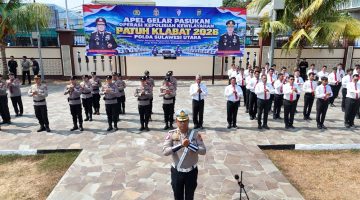 Polda Sulawesi Utara mengerahkan 633 personel dalam Operasi Patuh Klabat 2026 yang berlangsung selama 14 hari, mulai 26 Oktober hingga 8 November 2026.