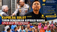 Kapolda Sulawesi Utara Irjen Pol Yudo Hermanto yang dalam beberapa minggu terakhir turun langsung menemui warga, berdialog, serta mendengarkan aspirasi masyarakat diapresiasi LPKRI.