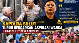 Kapolda Sulawesi Utara Irjen Pol Yudo Hermanto yang dalam beberapa minggu terakhir turun langsung menemui warga, berdialog, serta mendengarkan aspirasi masyarakat diapresiasi LPKRI.