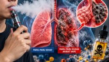 Bahaya Vape bagi Paru-paru.(Foto:Yudi/pilar)