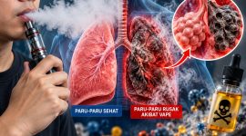 Bahaya Vape bagi Paru-paru.(Foto:Yudi/pilar)