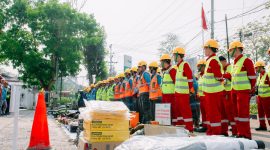 PT PLN (Persero) Unit Pelaksana Pelayanan Pelanggan (UP3) Gorontalo melalui Apel Gelar Peralatan dan Pasukan dalam momentum Hari Listrik Nasional (HLN) ke-81.(ist)